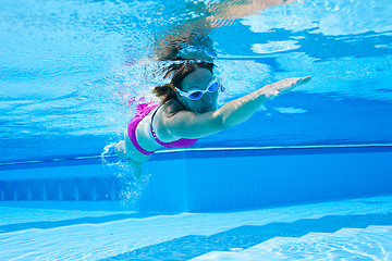 Image showing Swimming in pool