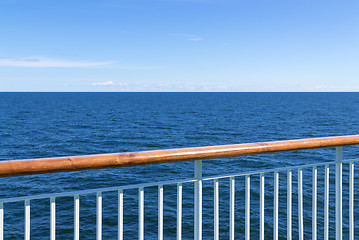 Image showing View at the sea from passenger ship