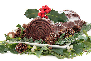 Image showing Yule Log