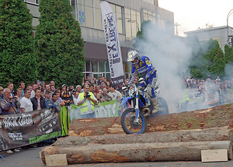 Image showing Enduro burnout