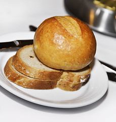 Image showing Bread In A Plate