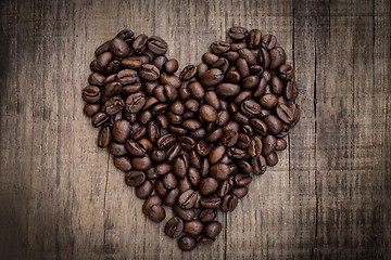 Image showing Coffee Bean Heart