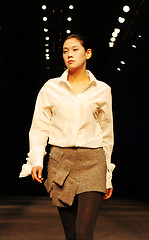 Image showing Asian model on the catwalk