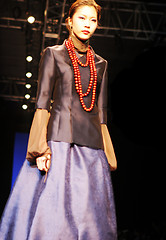 Image showing Asian model on the catwalk