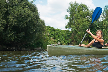 Image showing Women kayaking