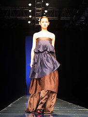 Image showing Asian model on the catwalk