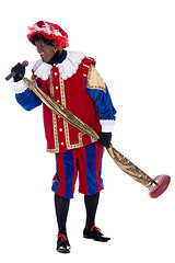 Image showing Zwarte Piet is singing