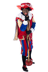 Image showing Zwarte Piet is singing