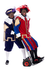Image showing Zwarte Piet and his co-worker