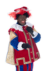 Image showing Zwarte Piet is singing