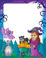 Image showing Halloween theme frame 4