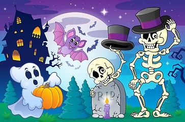 Image showing Halloween topic scene 5