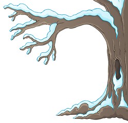 Image showing Winter tree theme image 1