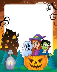 Image showing Halloween theme frame 2