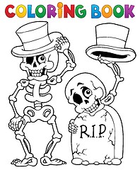Image showing Coloring book Halloween character 6