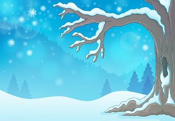 Image showing Winter tree theme image 3