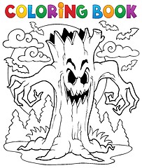 Image showing Coloring book Halloween character 7