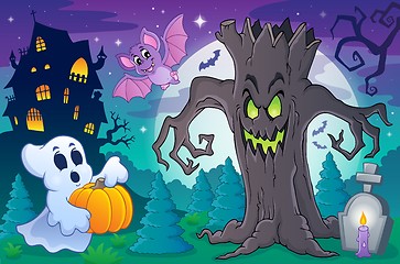 Image showing Halloween topic scene 6