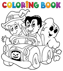 Image showing Coloring book Halloween character 8