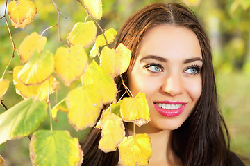 Image showing Portrait of smiling brunette