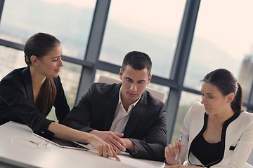 Image showing business people in a meeting at office