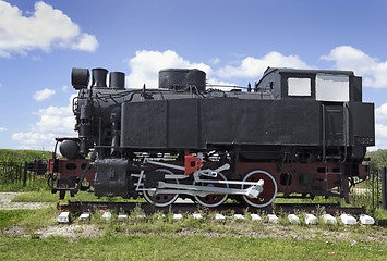 Image showing The old Soviet shunting locomotive