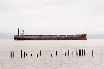 Image showing Cargo Ship, Columbia River