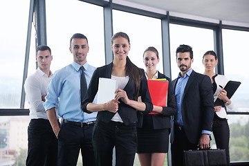 Image showing business people in a meeting at office