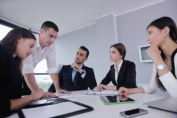 Image showing business people in a meeting at office