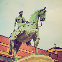 Image showing Retro look Lady Godiva