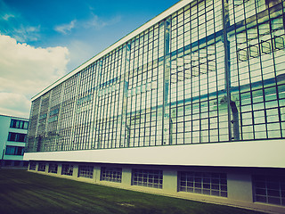 Image showing Retro look Bauhaus Dessau