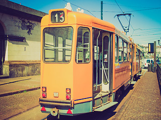 Image showing Retro look A tram