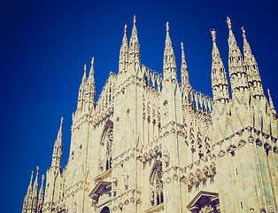 Image showing Retro look Duomo, Milan