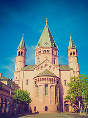 Image showing Retro look Mainz Cathedral