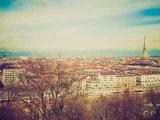 Image showing Retro look Turin view