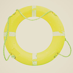 Image showing Retro look Lifebuoy