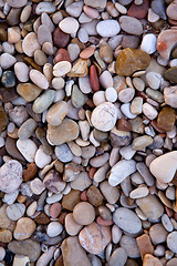 Image showing colored sea pebbles