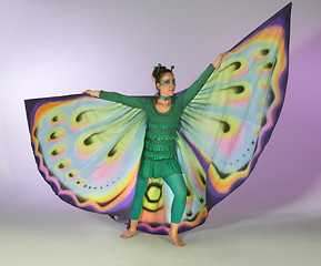 Image showing dancing butterfly woman