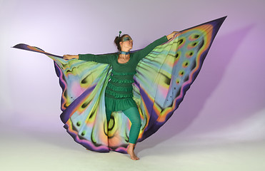 Image showing dancing butterfly woman