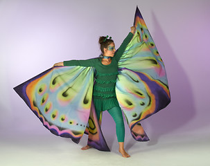 Image showing dancing butterfly woman