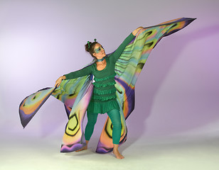 Image showing dancing butterfly woman