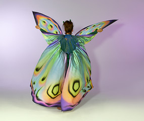 Image showing dancing butterfly woman