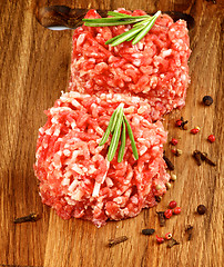 Image showing Raw Burgers