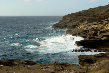 Image showing Rocky Shore, Near Halona Blowhole