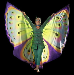 Image showing dancing butterfly woman