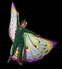 Image showing dancing butterfly woman