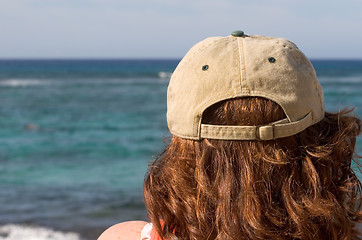 Image showing Woman on the Beach