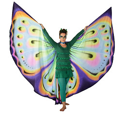 Image showing dancing butterfly woman