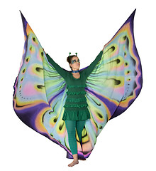 Image showing dancing butterfly woman