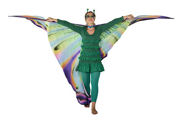 Image showing dancing butterfly woman